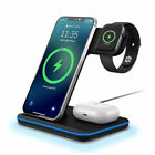 3 In 1 Wireless Charger Stand For Apple Watch Ultra/9/8/7 Iphone 15 14 13 12 Pro