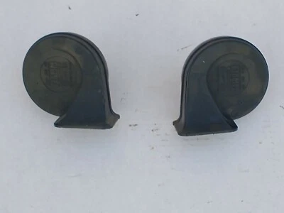 BMW E24 Fiamm Low & High Horn Set 635csi E21 E28 E23 E30 E12 K569 K589 - Image 1 of 2