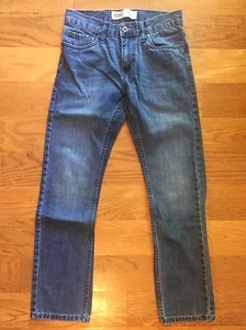 LEVIS 511 Slim Fit Boys Medium Wash Blue Denim Jeans Size 14 Reg 27x27 EUC 28x28 - Picture 1 of 4