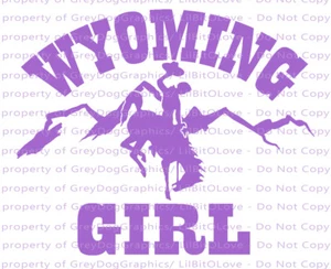 Calcomanía de vinilo para niña Wyoming pegatina montañas vaquera ventana de vehículo automático - Imagen 1 de 23