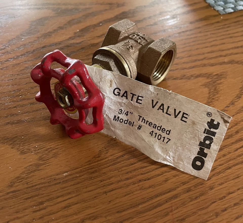 Orbit Brass Gate Valve ¾” Threaded Model 41017 - Image 1 of 4
