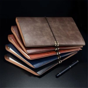 Refillable Loose Leaf Notebook 6 Round Ring Journal Notepad 100x A5 Lined Paper - Picture 1 of 10