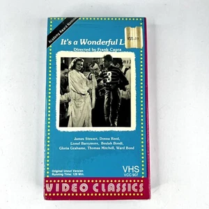 It's A Wonderful Life Classic Movie 1986 VHS VCR Video Tape Viking Rare Sealed - Picture 1 of 4