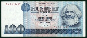 German DDR, (East Germany), 100 Mark, 1975, P-31, CH VF - Picture 1 of 2