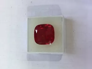 Lab Created Ruby With Visible Inclusions Cushion Loose Stones (5x5mm - 20x20mm) - Picture 1 of 2