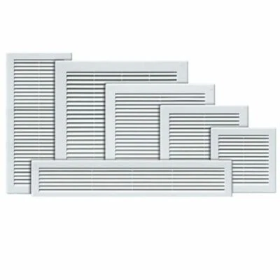 AWENTA Air Vent Grille White Plastic Wall Ventilation Cover 110 x 460mm with Flyscreen