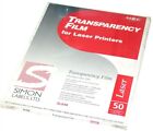 Simon 8 1/2" x 11" Laser Transparency 50 Ct SL646 11 Available Shields