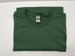 Gildan Mens DryBlend 50/50 T-Shirt - 8000 Short Sleeves Dark Green Size L - Picture 1 of 5