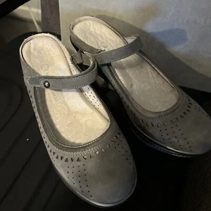 Jambu Wedge Maryjane Womens Size 8M Suede Touring Sport Clogs Slip On Shoes - Picture 1 of 9
