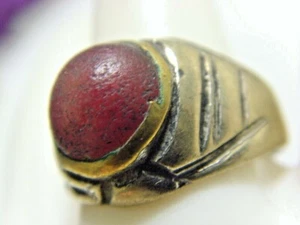 Antiguo anillo tribal nómadas islámicos del siglo XVIII 8 tamaño cornalina religiosa Islam 50454 - Imagen 1 de 11