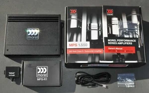 MOREL MPS 1.550 MONOBLOCK 1x 550W RMS + EXTRA MPS-R1 REMOTE CONTROL + HI-INPUT - Picture 1 of 6
