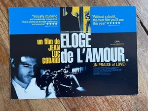 JEAN LUC GODARD - ELOGE DE L'AMOUR   PROMO POSTCARD / NEAR MINT - Imagen 1 de 2