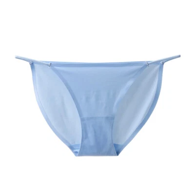 Bragas de seda de hielo sin costuras para mujer Tanga Bragas Bikini Ropa interior Foto 1 de 4