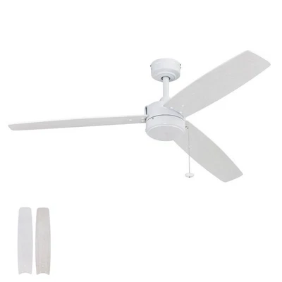 Journal 52 Inch Contemporary Indoor Outdoor Ceiling Fan with No Light Pull Ch... - Image 1 of 4