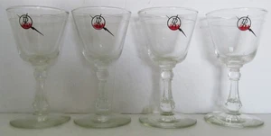Danny's Hide Away Restaurant New York City Set of 4 Sherry or Cordial Glasses - Picture 1 of 4