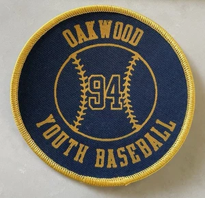 Vintage 1994 Oakwood Youth Baseball Patch - Picture 1 of 3