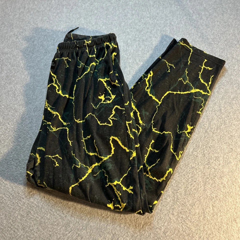 Calça Zubaz NFL Green Bay Packers vintage anos 90 com cordão - Masculina média M - Imagem 1 de 4