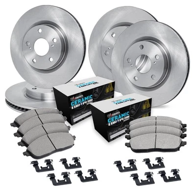 For Audi TT Quattro 09-15 R1 Concepts Front & Rear Brake Kit w Euro Ceramic Pads - Image 1 of 2