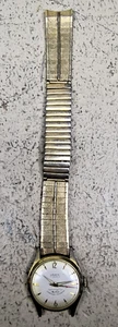 Vintage LOUVIC 17 Jewels Movement Watch Does Tick Needs Pin For Bands Fair Shape - Picture 1 of 5