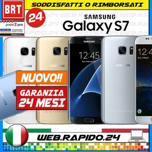 SAMSUNG GALAXY S7 32GB SM-G930 NEU! SCHWARZ WEISS GOLD BLAU GARANTIE ITALIEN 24 - Bild 1 von 6