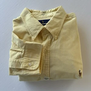 Ralph Lauren Men’s Slim Fit Oxford Button Down Shirt Yellow Size XXL New Pony - Picture 1 of 15