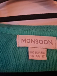 Monsoon Cardigan Green Size 16 - Picture 1 of 4
