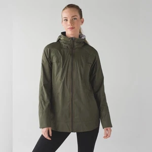 Chaqueta Lululemon Fo Drizzle Verde Fatiga Talla 6 - Imagen 1 de 16