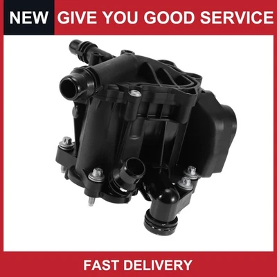 Conjunto de carcaça de termostato líquido de arrefecimento do motor compatível com BMW 230i xDrive 2017-2021 - Imagem 1 de 4