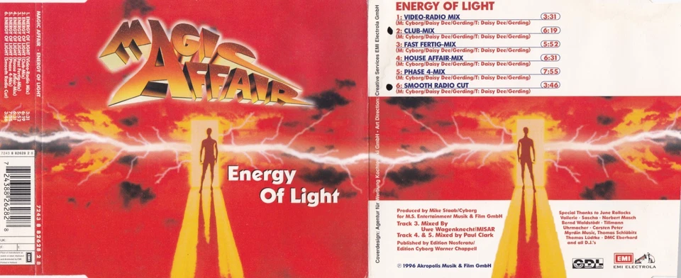 Magic Affair - Energy Of Light  (6 Track Maxi CD) - Bild 1 von 1