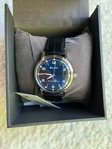 Bulova 96A242 Classic Automatic Stainless Steel Men's Watch Leather Strap - Picture 1 of 3