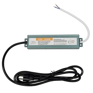 LED Driver 100 Watts 110V AC to 12V DC Low Voltage Transformer, IP67 Waterproof - Picture 1 of 8