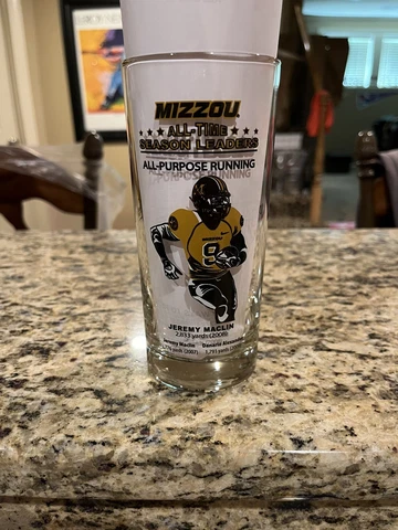Missouri Tigers Mizzou MFA Oil Break Time Jeremy Maclin All Time Leaders Glass Cover