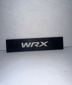 Subaru WRX and STI License Plate Delete 12” Black with WRX cutout 2001-2021 JDM - Picture 1 of 6