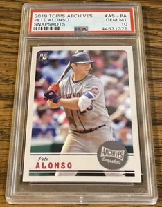 2019 Pete Alonso Topps Archives ROOKIE CARD RC GRADED GEM MT 10! - Picture 1 of 3