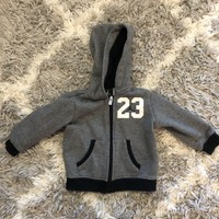 Jordan Baby Boys Sweater Size 12M Gray 