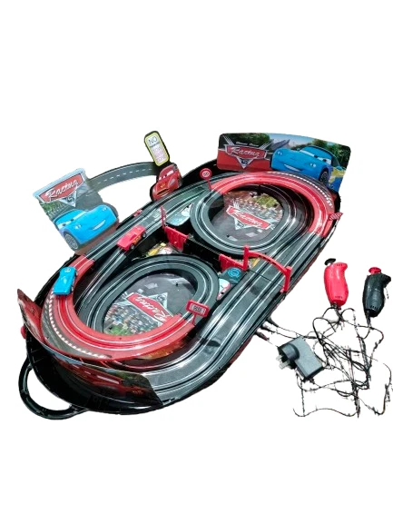 Slot Car Racing Track 280cm Slot car Lightning McQueen Electric 1:64 *2 FreeCars - image 1 of 4