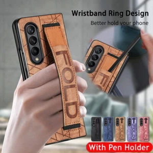 Custodia da polso per Samsung Galaxy Z Fold6 5 4 3 antiurto in pelle rigida - Foto 1 di 18