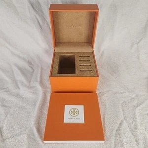 Watch Box Original TORY BURCH Watch And Rings Presentation Orange/Gold Box, Book - Picture 1 of 7