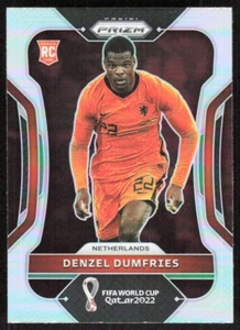 2022 1198D Panini Prizm FIFA World Cup Qatar SILVER PRIZM Denzel Dumfries Rookie - Picture 1 of 2