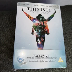 This Is It, Michael Jackson DVD (2008, Steelbook Edition Sealed*minor Defect Cov - Picture 1 of 8