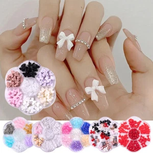 Nail DIY for Set Flower Art Rhinestone Manicure Pearl/ Mixed 3D Professional Box - Picture 1 of 21