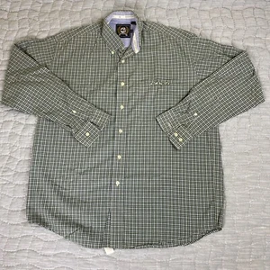 Cinch Shirt Mens Medium Green Plaid Long Sleeve Button up Western Cowboy - Picture 1 of 10