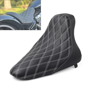Front Driver Butt Bucket Solo Seat For Harley Softail Fat Boy FLST 2000-2007 - Picture 1 of 14