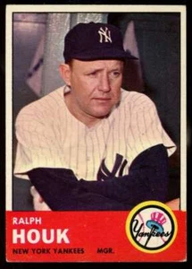1963 Topps #382 Ralph Houk EX-MT Yankees MG 72468 - Foto 1 di 2