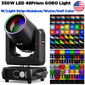 LED Beam 350W RGBW 48Prism GOBO Moving Head Light Stage Light DMX Effect Disco - Picture 1 of 16