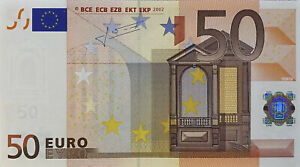 ITALIA 50 EURO SERIE S JEAN CLAUDE TRICHET BANCONOTA ZECCA J073H1 RARA