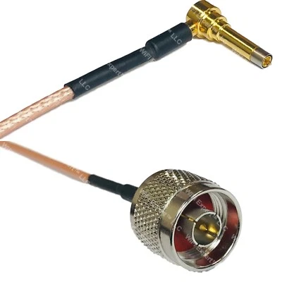 WIFI EXPERT LLC RG316 MS156 Male Angle Long to N MALE Coax RF Cable USA-Ship