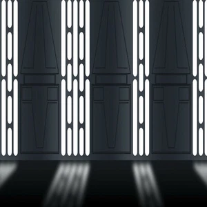 1/6th Scale STAR WARS Death Star Hall Panels IKEA Detolf 15x15 Diorama Backdrop - Picture 1 of 12