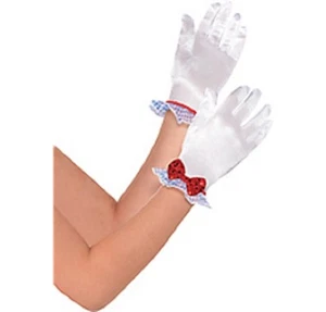 The Wizard of Oz Child Dorothy Satin Gloves 1 Pair -NEW!! - Picture 1 of 1