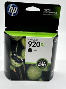 Genuine HP 920XL Black Ink Cartridge Sealed Expired August 2015 - Picture 1 of 5